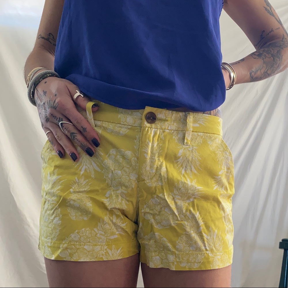 Pineapple print shorts